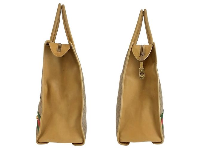 Gucci Micro GG Tote Bag Brown Beige - view 8