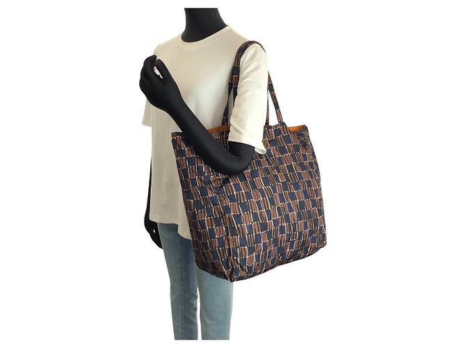 Borsa Tote Prada BYOBAG in Tessuto con logo triangolare Multicolore - vista 7
