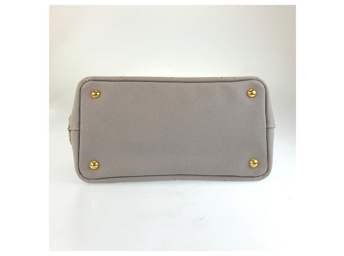 Bolso Tote Prada Canapa Triangle Logo Gris - vista 10
