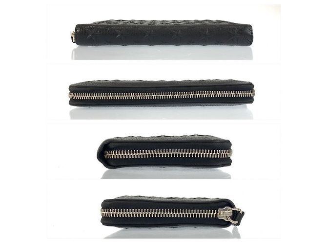 Jimmy Choo Star Emboss Long Wallet Black - view 10