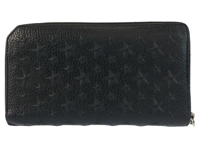 Jimmy Choo Star Emboss Long Wallet Black - view 2