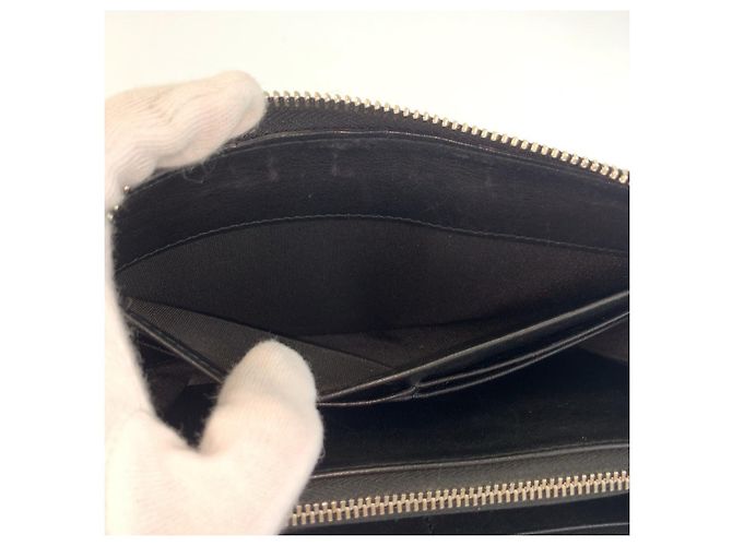 Jimmy Choo Star Emboss Long Wallet Black - view 6