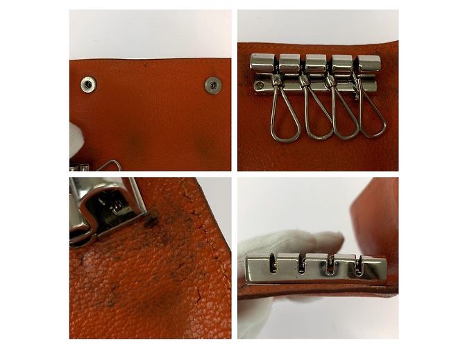 Hermès Porta chiavi 4 ganci Arancione - vista 5
