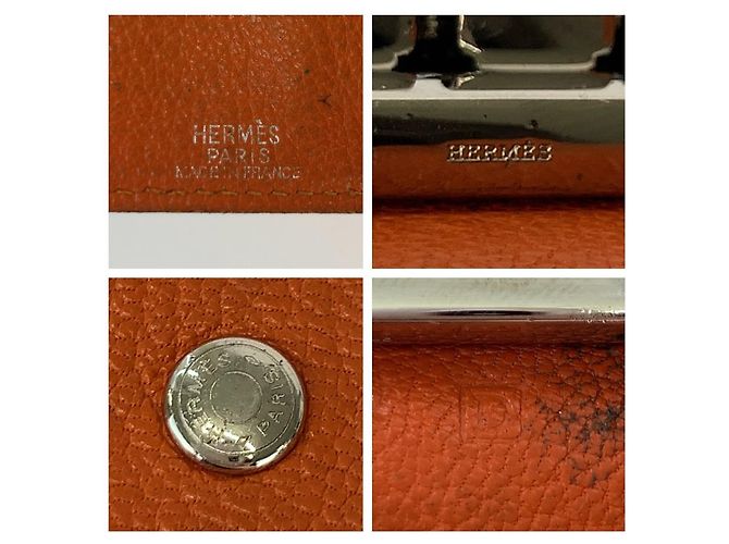 Hermès Porta chiavi 4 ganci Arancione - vista 6
