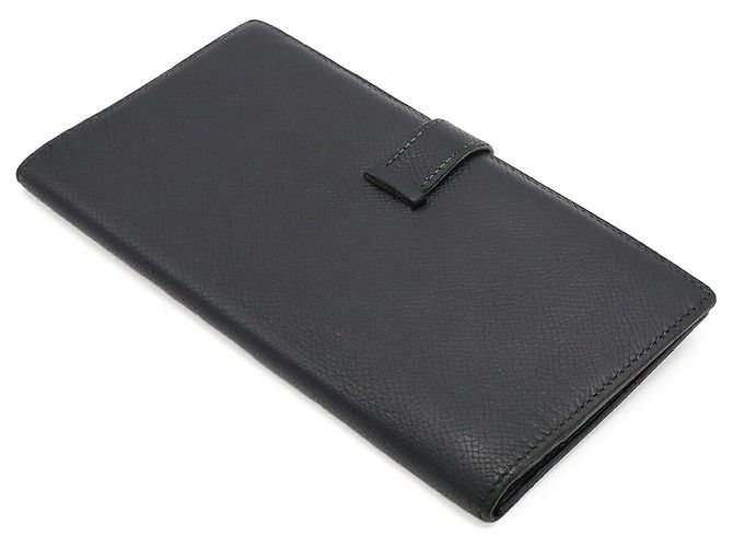 Hermès Cartera Larga Hermes Bearn Classic Negro - vista 2