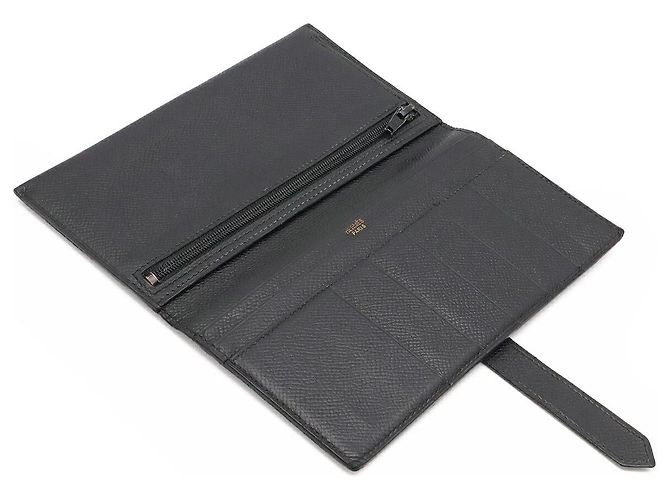 Hermès Cartera Larga Hermes Bearn Classic Negro - vista 5