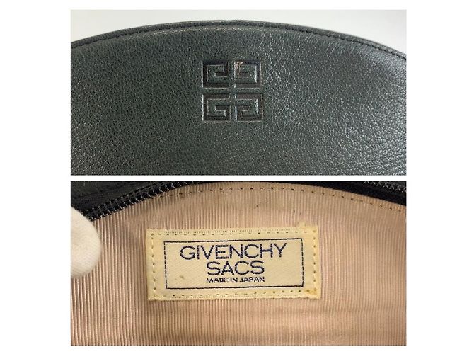 Givenchy Vintage Leder Crossbody Bag Grün - Ansicht 3