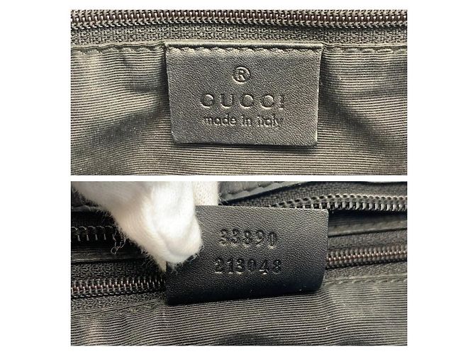 Borsa Gucci GG Canvas Nero - vista 3