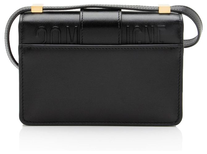 Autre Marque Borsa a spalla Micro 30 Montaigne in pelle di vitello Dior Nero - vista 3