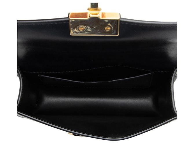 Autre Marque Borsa a spalla Micro 30 Montaigne in pelle di vitello Dior Nero - vista 6