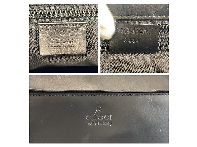 Borsa Tote Gucci GG Canvas Nero - vista 3