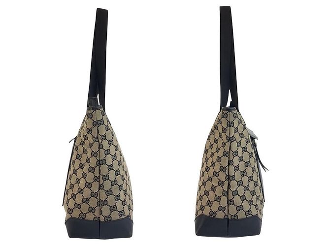 Borsa Tote Gucci GG Canvas Nero - vista 7