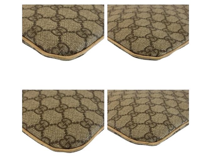 Gucci Tote Bag Brown Beige Cloth - view 4