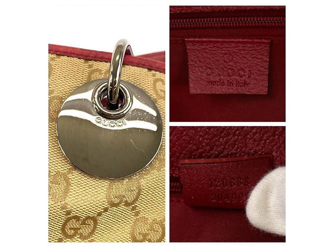 Borsa Tote Gucci GG Canvas Marrone Beige - vista 4