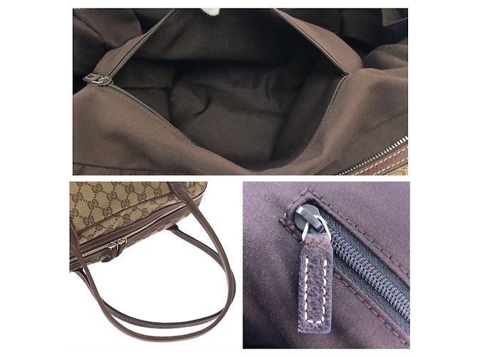 Borsa Tote Gucci GG Canvas Multicolore - vista 5