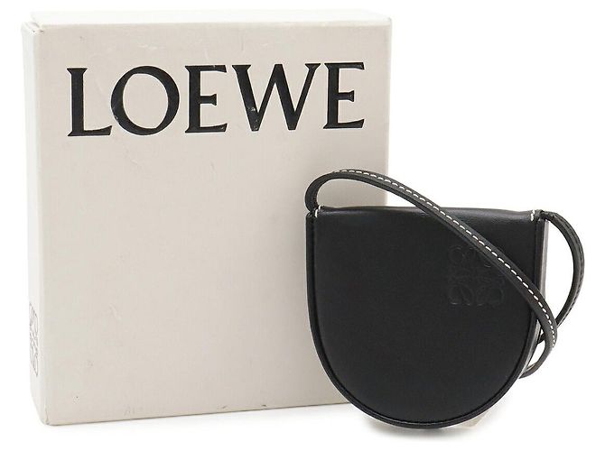 Loewe Anagram Heel Pouch Nero - vista 9