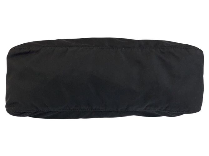 Bolso de hombro Prada Tessuto con logotipo triangular Negro - vista 10