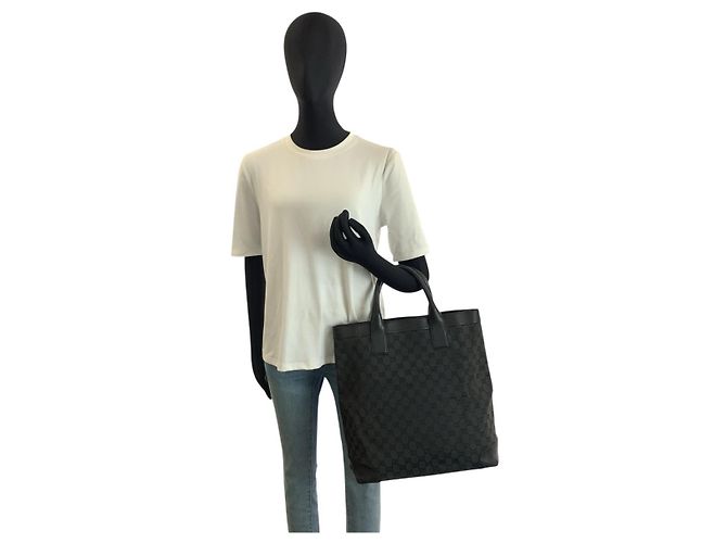 Gucci Tote Bag Schwarz Stoff - Ansicht 6