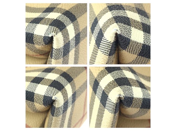 Sacola Burberry Nova Check Marrom Bege - vista 3