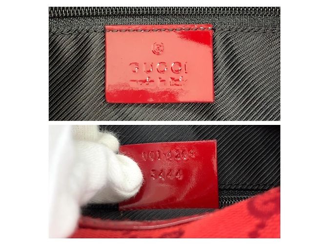 Borsa a tracolla hobo Gucci Rosso - vista 3