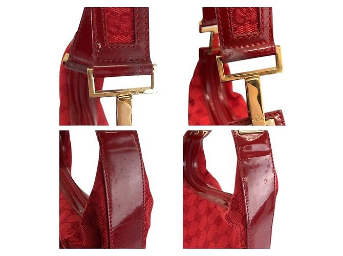 Borsa a tracolla hobo Gucci Rosso - vista 6