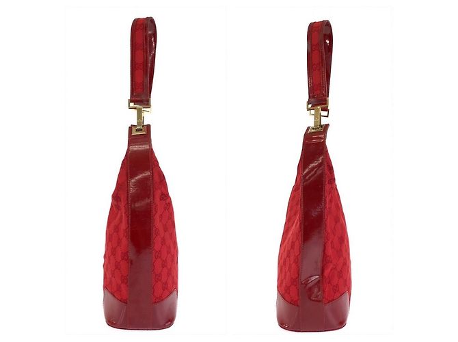 Borsa a tracolla hobo Gucci Rosso - vista 9