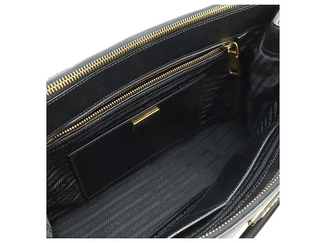 Prada Galleria Saffiano Tote Schwarz - Ansicht 6