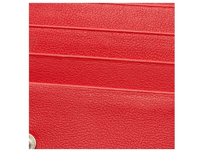 Valentino Garavani Portafoglio bifold Valentino in vitello Rockstud Rosso - vista 10