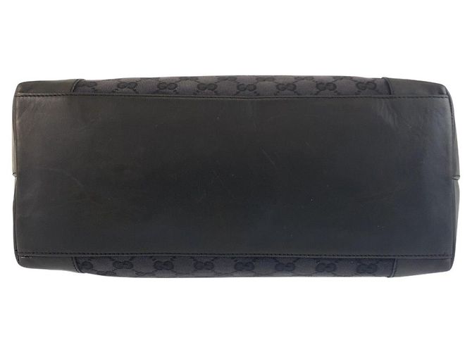 Borsa Tote Gucci GG Canvas Nero - vista 10