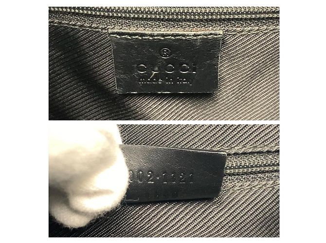 Borsa Tote Gucci GG Canvas Nero - vista 3