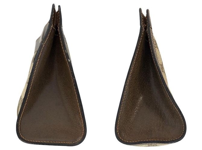 Pochette Gucci Marrone Beige in Tela - vista 6