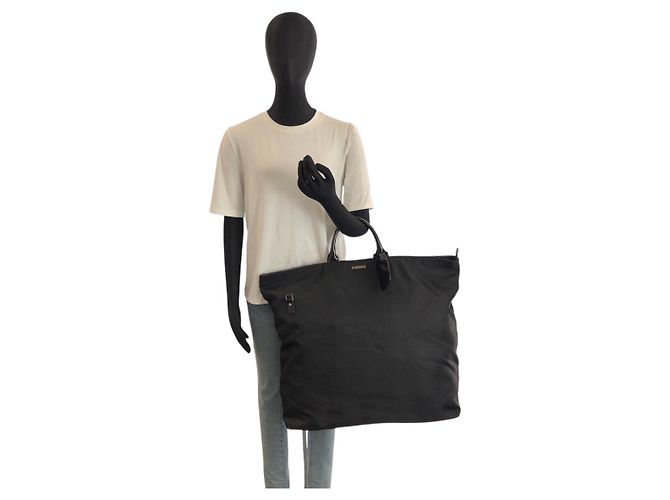 Borsa Tote Gucci in Nylon Nero - vista 6