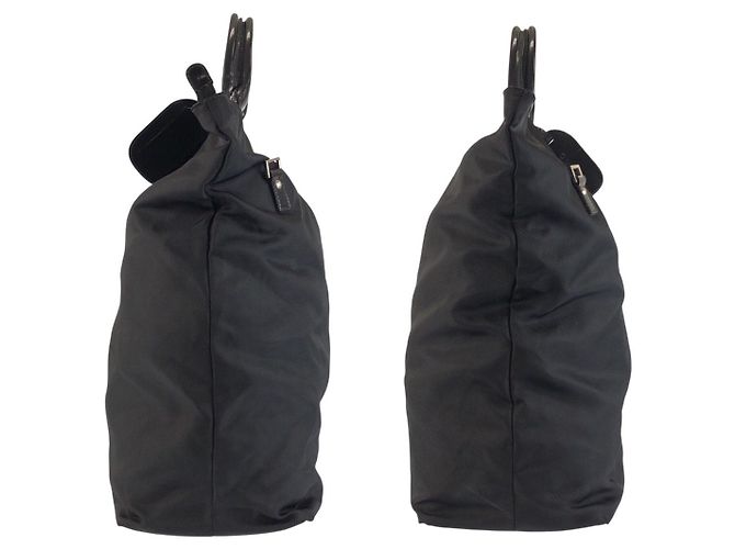 Borsa Tote Gucci in Nylon Nero - vista 7