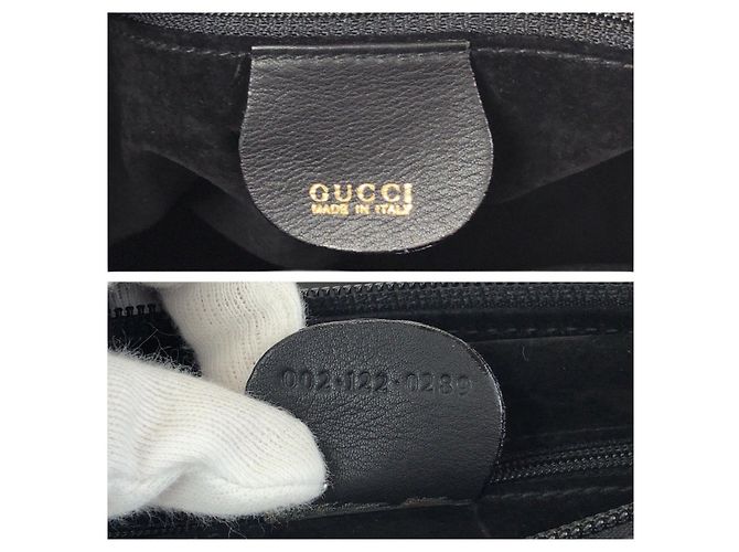 Gucci Vintage Mini Boston Handtasche Schwarz - Ansicht 4