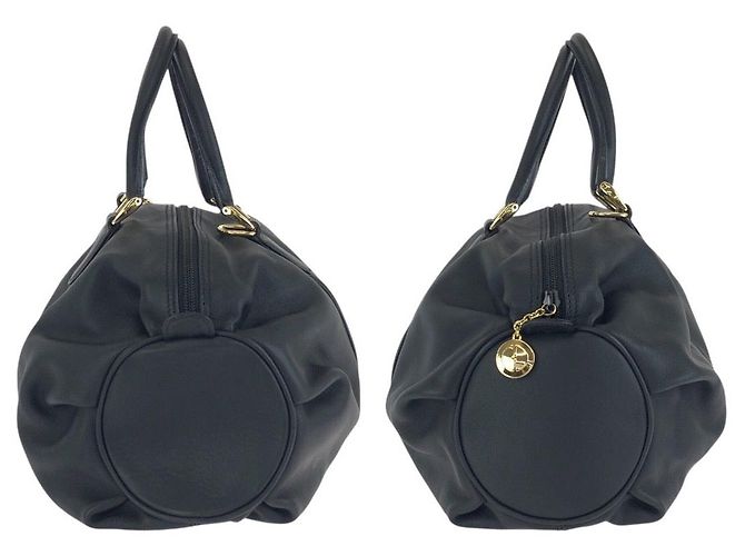 Gucci Vintage Mini Boston Handtasche Schwarz - Ansicht 8