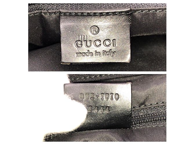 Gucci Bamboo Nylon Tote Bag Schwarz - Ansicht 4