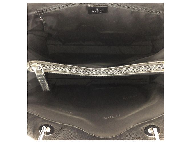 Gucci Bamboo Nylon Tote Bag Schwarz - Ansicht 9