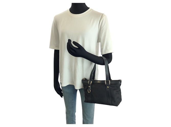 Gucci Abbey Tote Bag schwarz Stoff - Ansicht 7