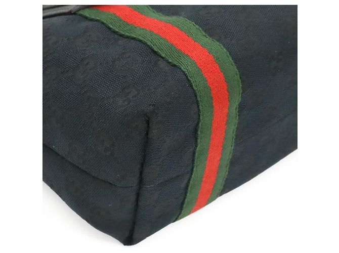 Mini Tote Gucci GG Canvas Nero - vista 3
