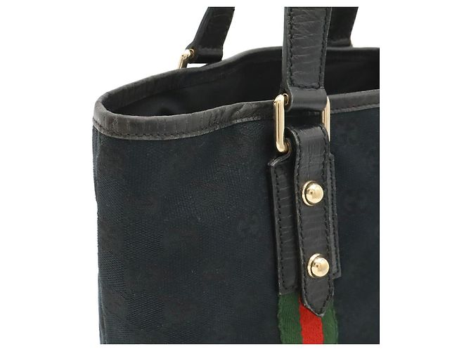 Mini Tote Gucci GG Canvas Nero - vista 6