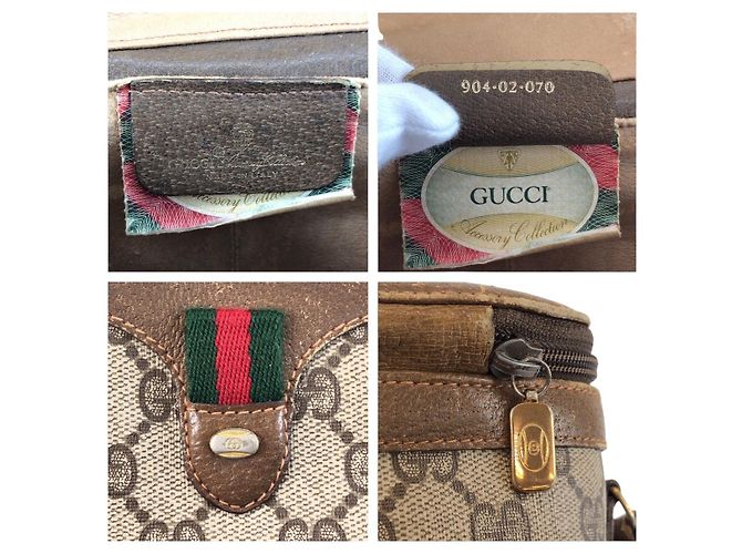 Borsa a tracolla Gucci Sherry Line Marrone Beige - vista 3