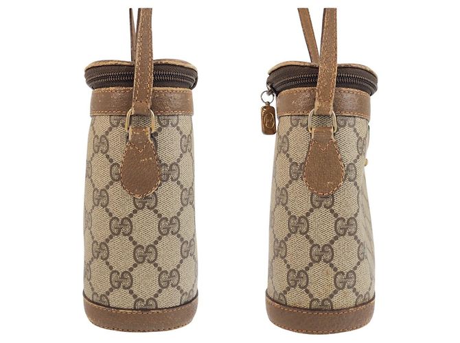 Borsa a tracolla Gucci Sherry Line Marrone Beige - vista 7