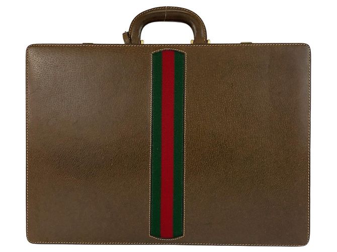 Borsetta Gucci Sherry Line Marrone - vista 2