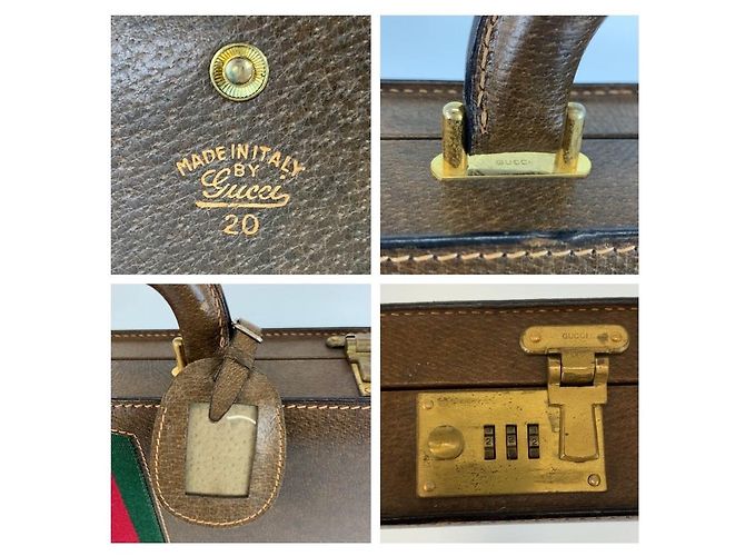 Borsetta Gucci Sherry Line Marrone - vista 3
