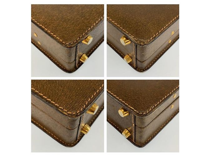 Borsetta Gucci Sherry Line Marrone - vista 4