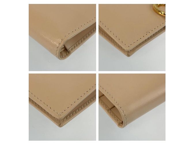 Portafoglio compatto Gucci G Logo Marrone Beige - vista 7
