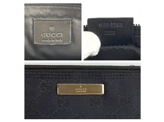 Borsa Gucci in tessuto nero - vista 3