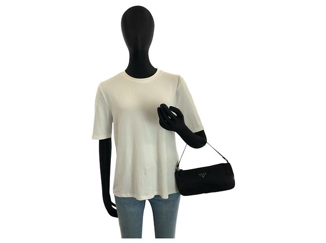 Pouch accessori Prada Tessuto Nero - vista 5