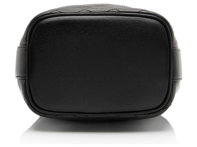 Autre Marque Borsa bucket piccola Cassandre Saint Laurent in pelle di agnello matelassé Nero - vista 4