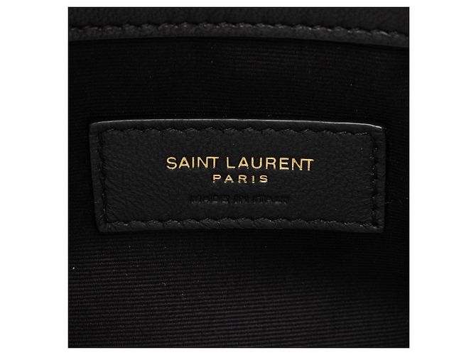 Autre Marque Borsa bucket piccola Cassandre Saint Laurent in pelle di agnello matelassé Nero - vista 8